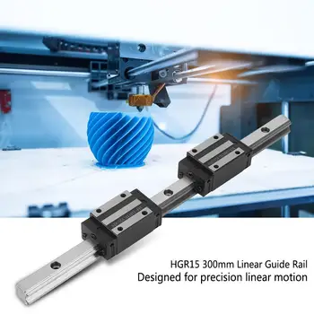 

2pcs HGR15 300mm Linear Slide Guide Rail + 4pcs Carriages Bearing Block Slider Linear Rail Carriage