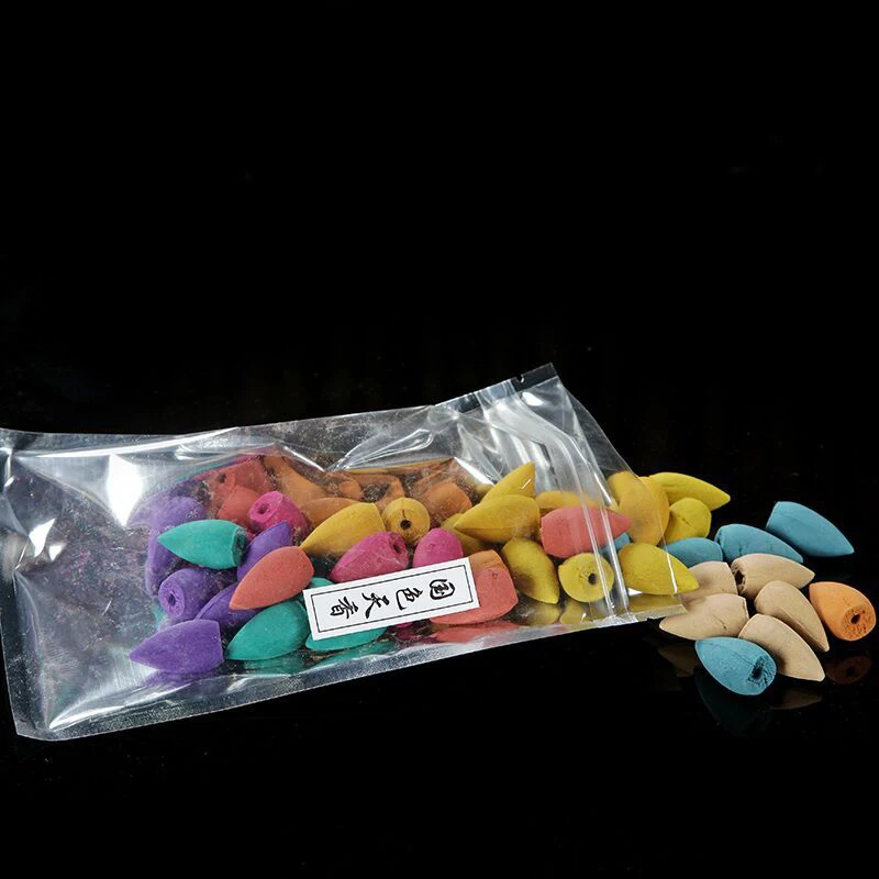 50 шт. натуральный отток Будды конус благовония Крытый пагода Жасмин ...