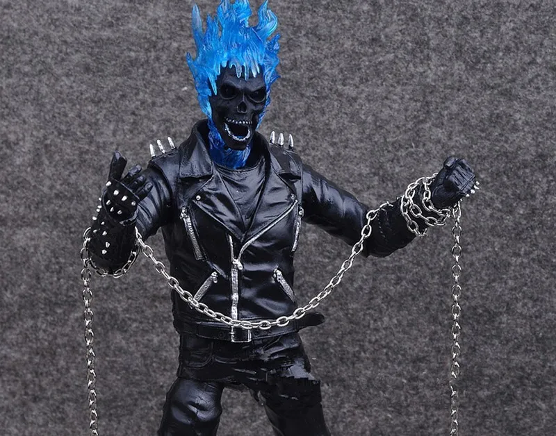 Привидение Rider Johnny Blaze фигурка игрушки Коллекционная модель куклы 23 см с