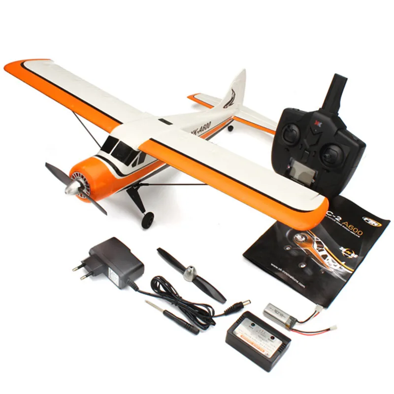XK DHC-2 DHC2 A600 5CH 3D 6G System Brushless Motor RC Airplane Compatible for Futaba RTF Mode 1/2 Rolling | Игрушки и хобби