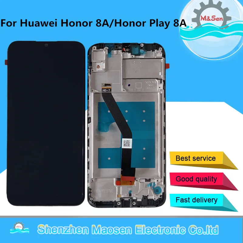 Price Original M Sen For Huawei Honor Play 8A JAT L29 JAT L09 LCD Display Screen Frame+Touch Panel Digitizer For Honor 8A Pro JAT L41