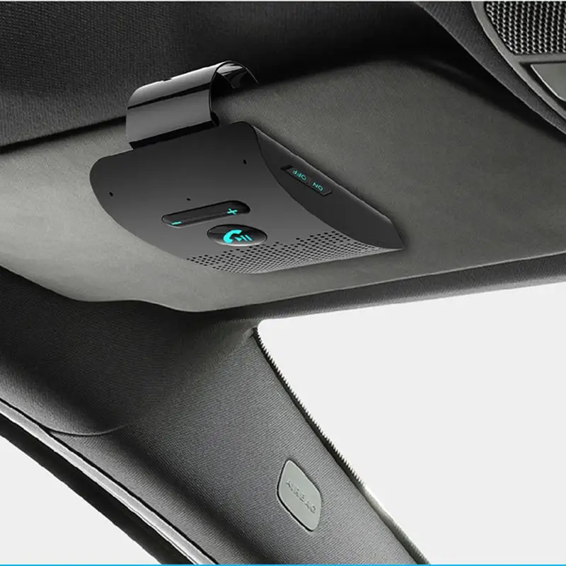 

Car Bluetooth Handsfree Kit Automatic Power-on And Shut Down Siri Voice Control Sun Visor Type Car Handsfree Kit