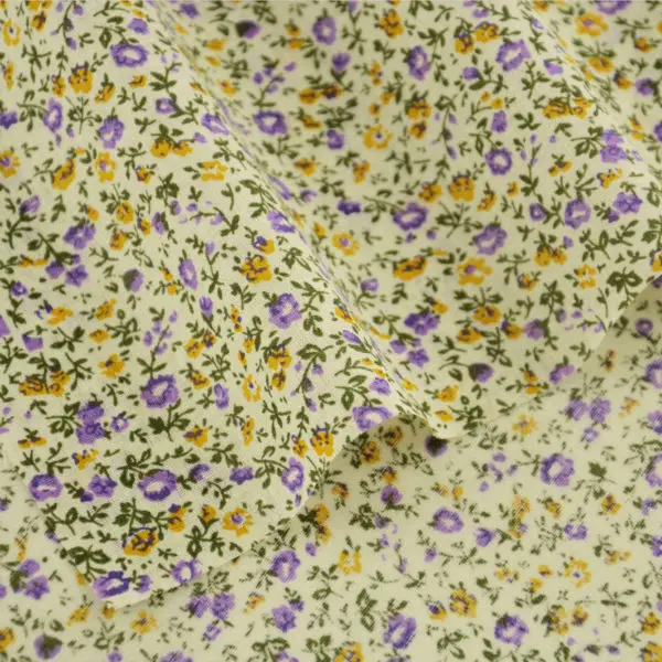 100% Cotton Fabric Flowers and Leaves Design Plain Cloth Tilda Tecido Tissue Art Work Dolls Textile Patchwork CM Garment Sewing|textiles