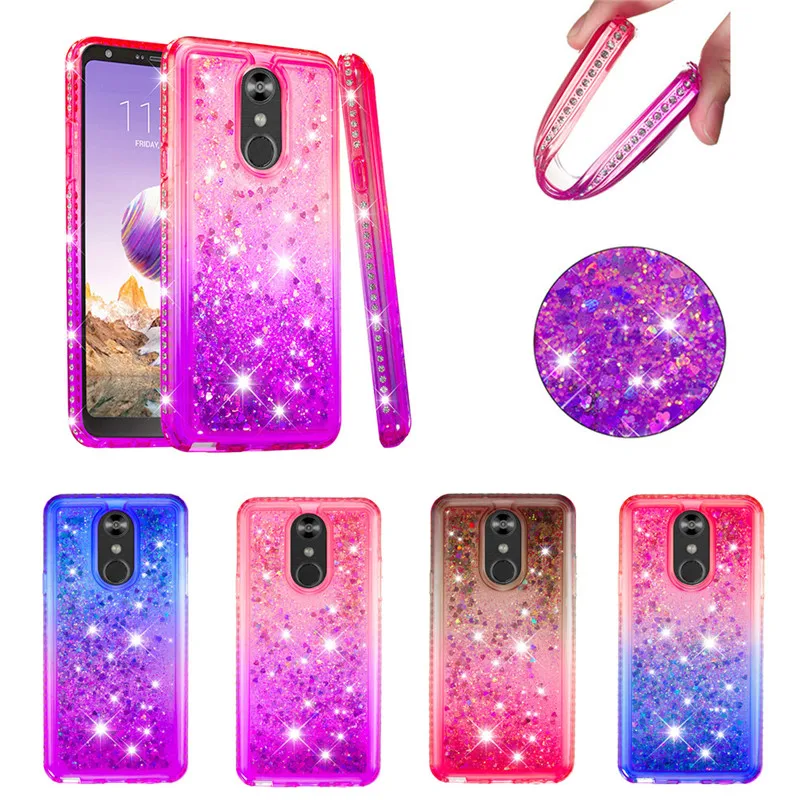 

Glitter Silicon Case For LG Stylo 4 Colored TPU Cover For LG Q stylus Liquid Dynamic Quicksand Case For LG Stylus 4 Stylus4 6.2