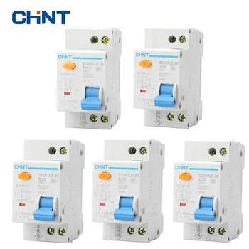 

CHNT 1P+N Household Small Air Switch Double Line Breaker DPN Double In Double Out Circuit Breaker DZ267LE-32 10A 16A 20A 25A 32A