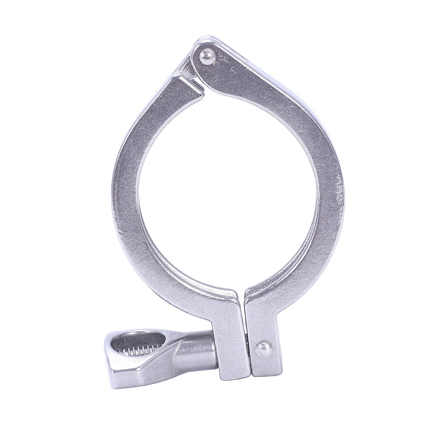 

ELEG-2 inch 63mm Stainless Steel 304 Single Pin Heavy Duty Tri Clamp with Wing Nut for Ferrule TC