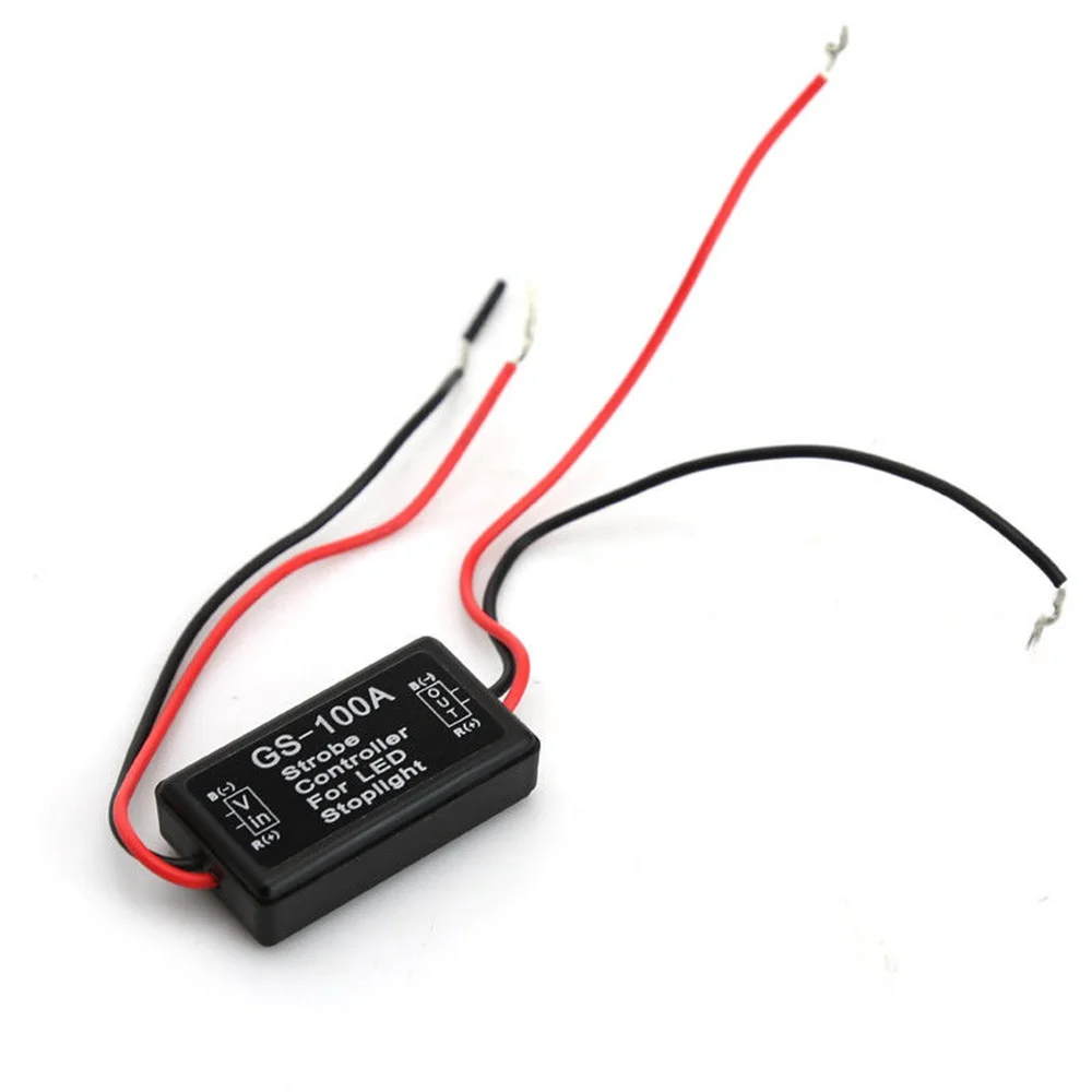 

2Pcs Car Strobe Controller Brake Light Flasher Module Flashing Back Rear Brake Light LED Flash Tail Stop Accessories