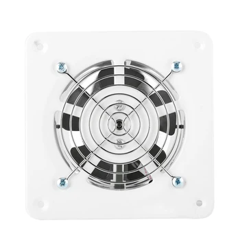 

25W 220V Ventilator Extractor Wall Mounted 4 Inch Exhaust Fan Low Noise Home Bathroom Kitchen Garage Air Vent Ventilation