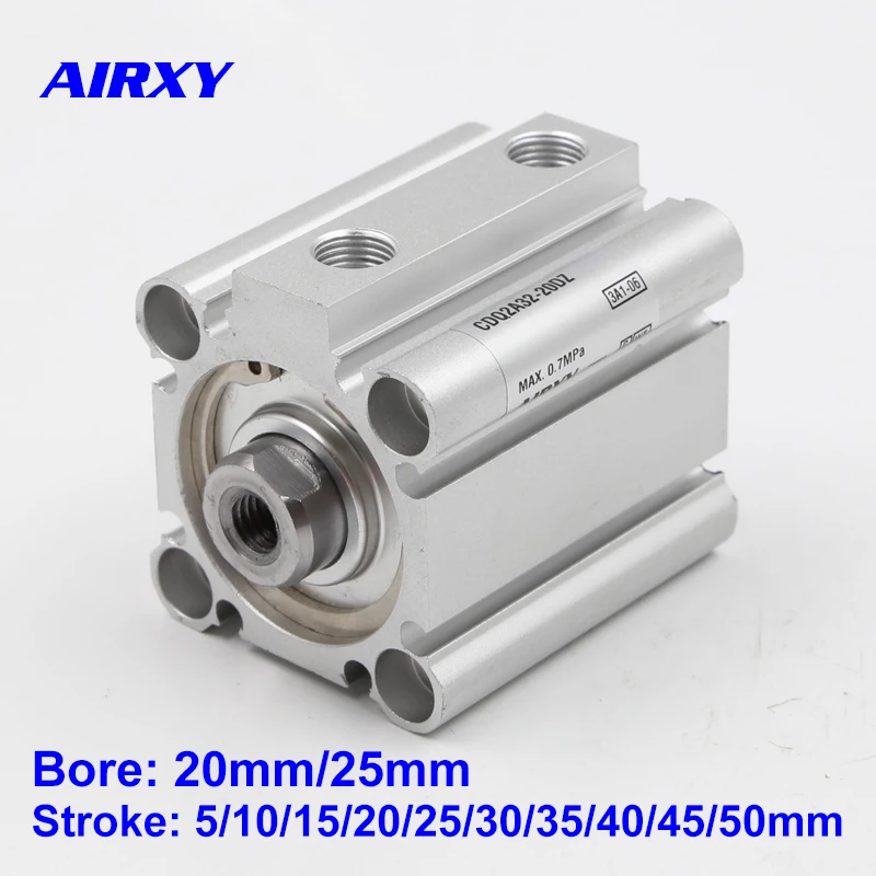 

CDQ2B with built-in magnet bore 20/25mm Double Action single rod thin Compact Cylinder CDQ2B25-20 rod end famale thread