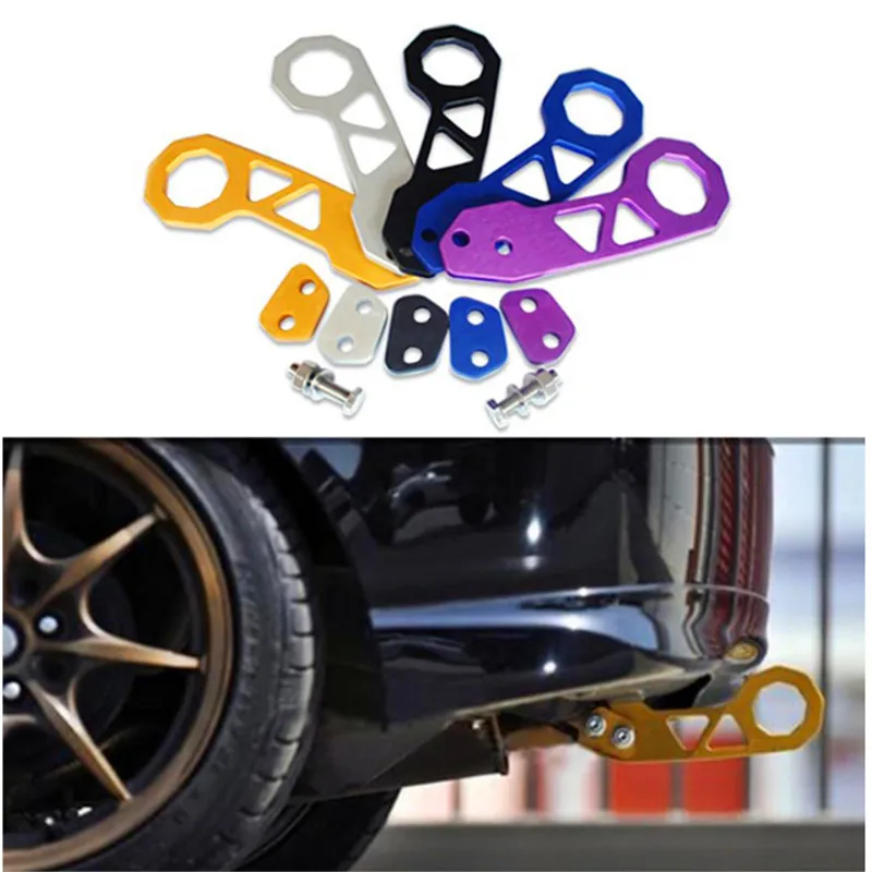 

Universal Racing Car Rear Tow Hook High 6 Colors Quality Aluminum Alloy Rear Tow Hook Car Towing Bars