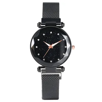 

Luxury Quartz Watch Movement for Woman Fashion Thin Stainless Steel Mesh Strap Watches Luminous Function Wristwatch for Teens