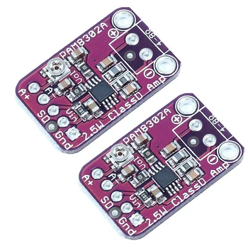 

PAM8302 2.5W Class D Mono Digital Audio Amplifier Power Amp Board Volume Adjustable (Pack of 2)