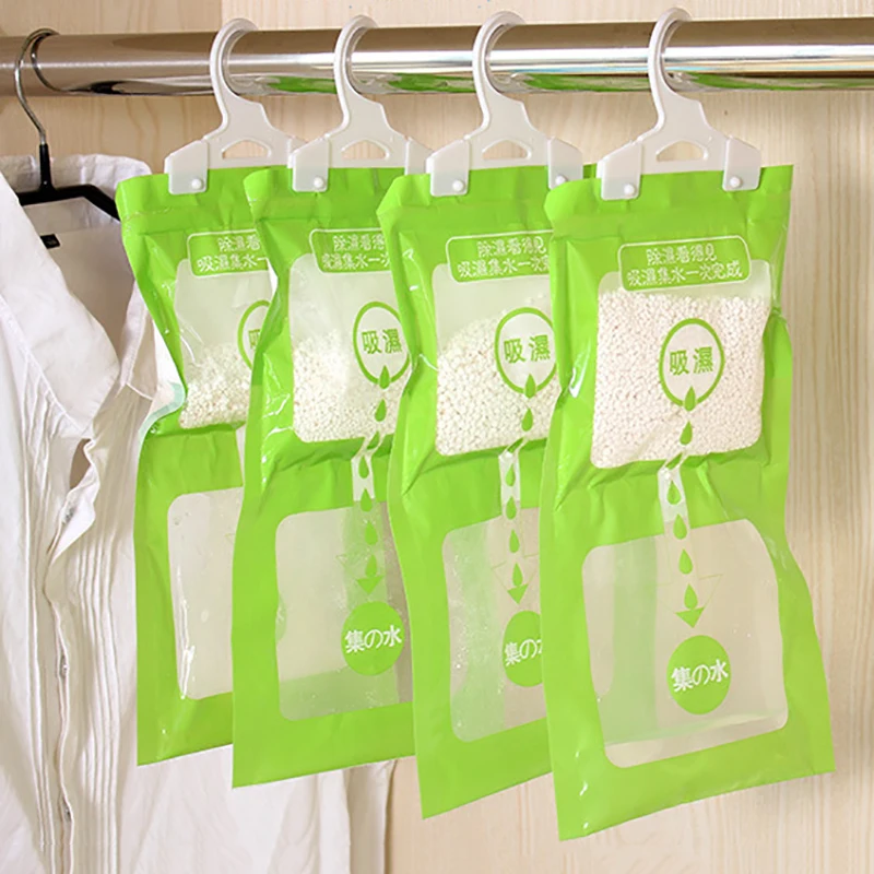 Home Hygroscopic Bag Moldproof Bag Green packaging bag Hanging Wardrobe
