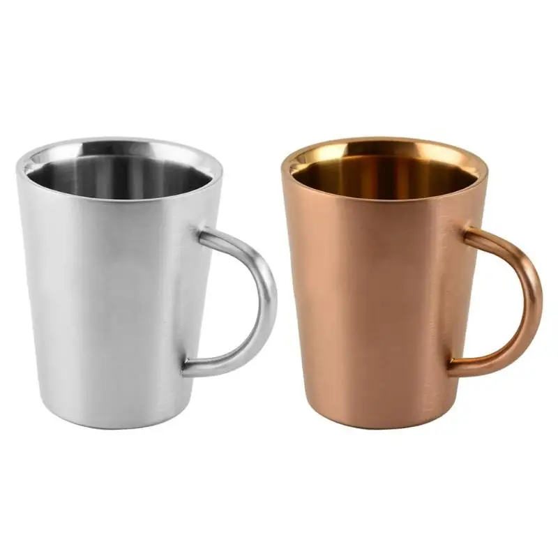 

350ml Stainless Steel Coffee Mugs Tea Milk Cups PortableTravel Tumbler Coffee Jug Home Drinkware Drinking Mug