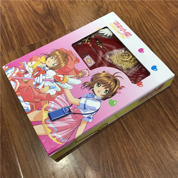 11 шт./компл. кардcaptor фигурки Сакура KINOMOTO SAKURA kerubersu волшебная палочка косплей