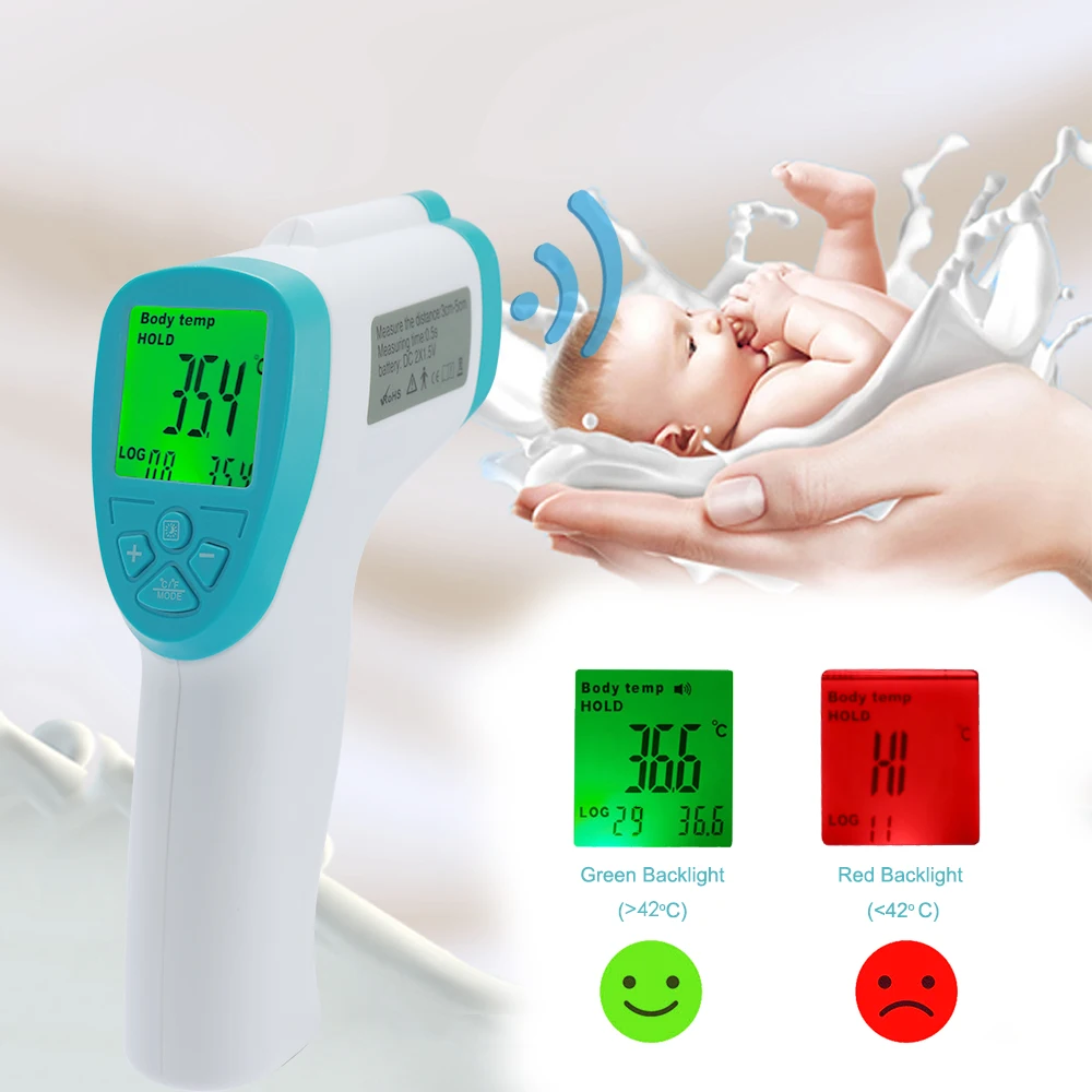 Digital Infrared Baby Children Kids Exquisite Measurement Forehead Body Non contact Thermometer