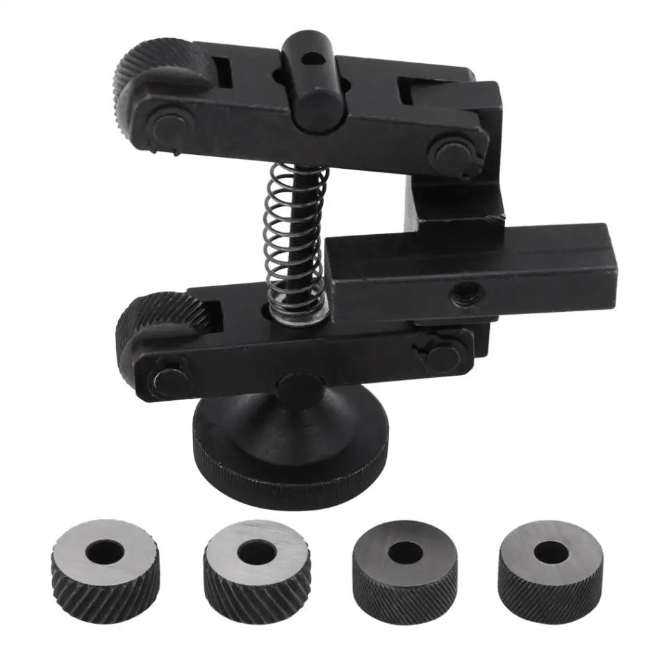 

New Professional Knurling Tool Holder Linear Knurl Tool Lathe Adjustable Shank Machine Tools with Wheel