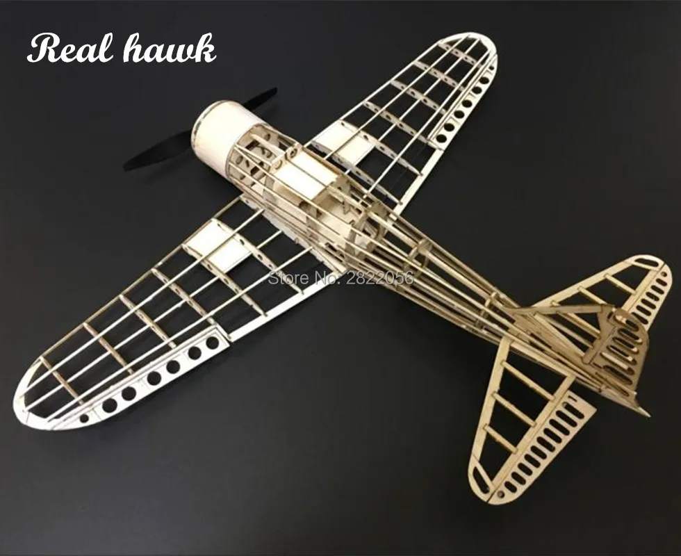 mini RC Plane Laser Cut Balsa Wood Airplane Kit Zreo A6M Frame without