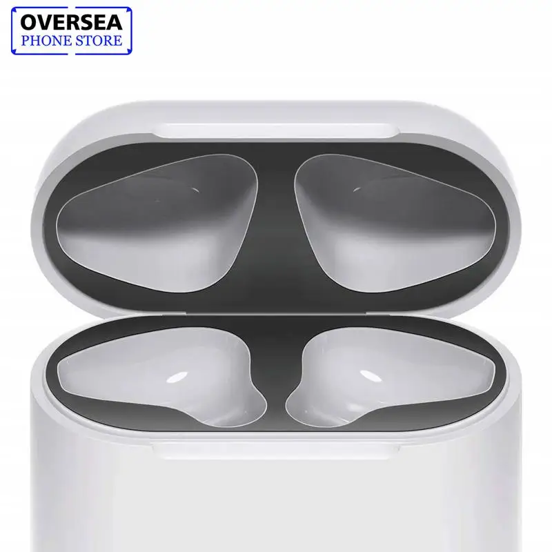 

Metal Plating Headset Dust Guard Protection Sticker For Apple AirPods 2 Bluetooth Earphone Inner Cover Dustproof Scratchproof St