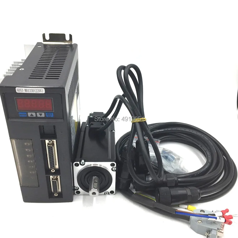 1.5KW 110 мм NEMA42 серводвигатель переменного тока + Привод комплекты 5NM 1500 w 220VAC 3000