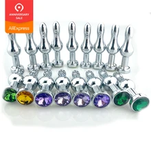 Anal Sex Toys for woman sex products men/women anal plug Stainless Steel butt plug sex toys prostate massager masturbator P-spot