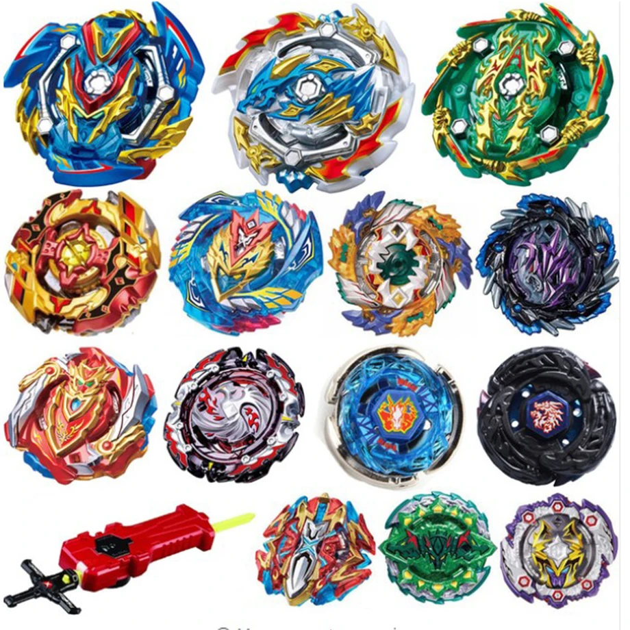 Топ пусковые установки Beybladeburst игрушки B 128 129 toupe Bey Bay Burst Metal God Spinning Tops Toy|Волчки| |