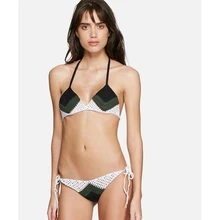 Женский сексуальный спортивный бюстгальтер без косточек уникальный вязаный купальник ручной работы завязать регулируемое бикини топы