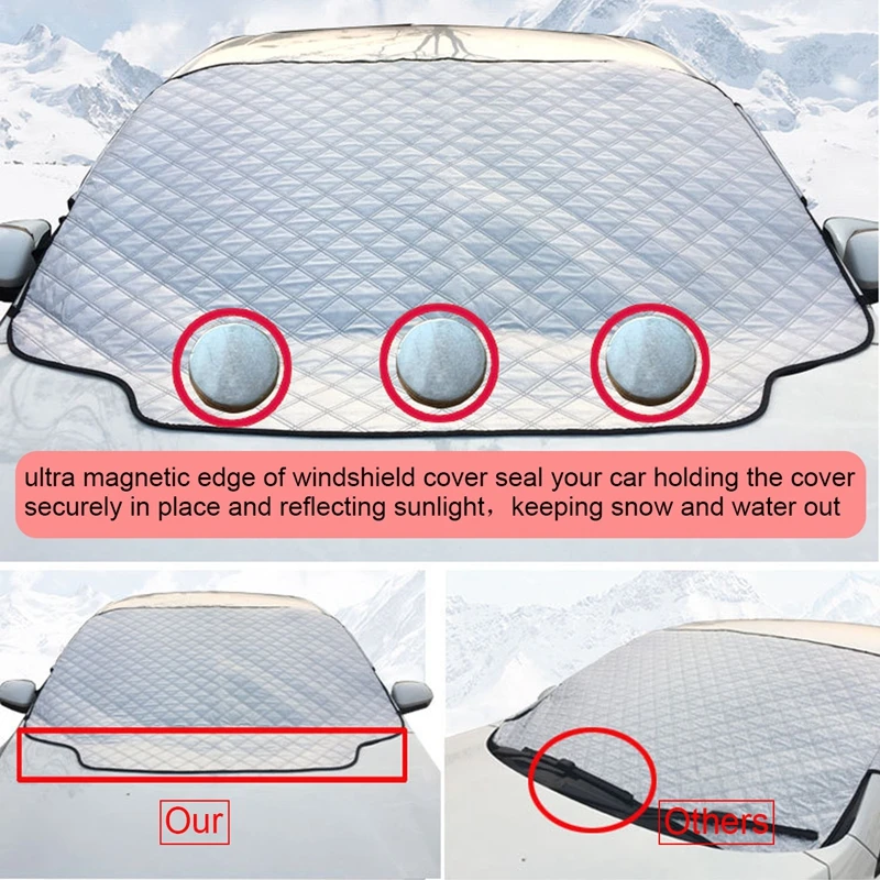 Автомобильный солнцезащитный козырек от ультрафиолетового стекла, защитный чехол для автомобиля на переднее стекло, солнцезащитный козырек, подходит для ветровых стекол различных размеров в любую погоду, анти