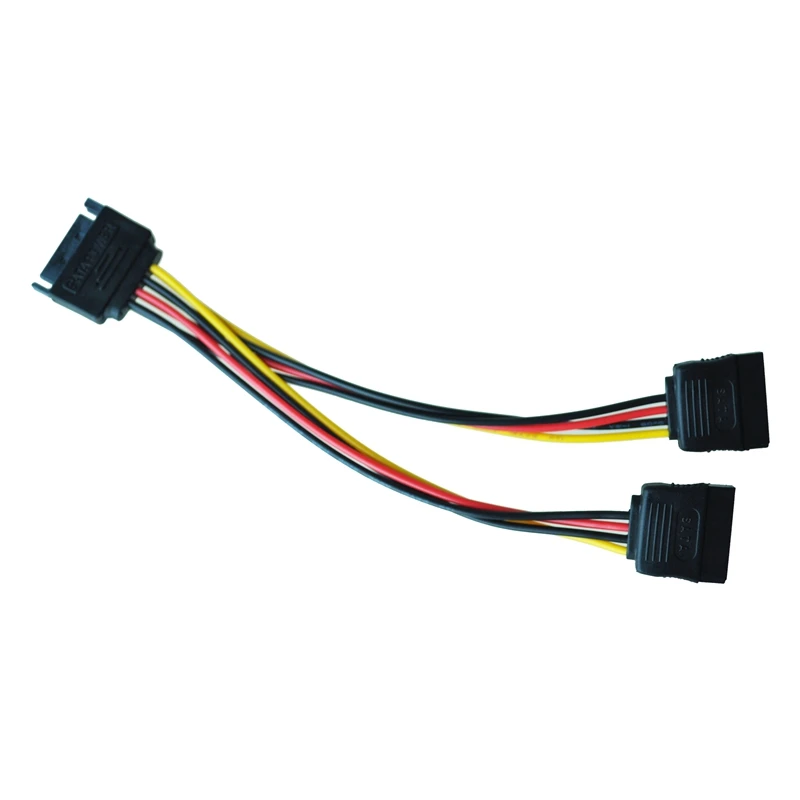 6in SATA Power Y Splitter Cable Adapter M/F (кабель питания) простой в использовании и установке