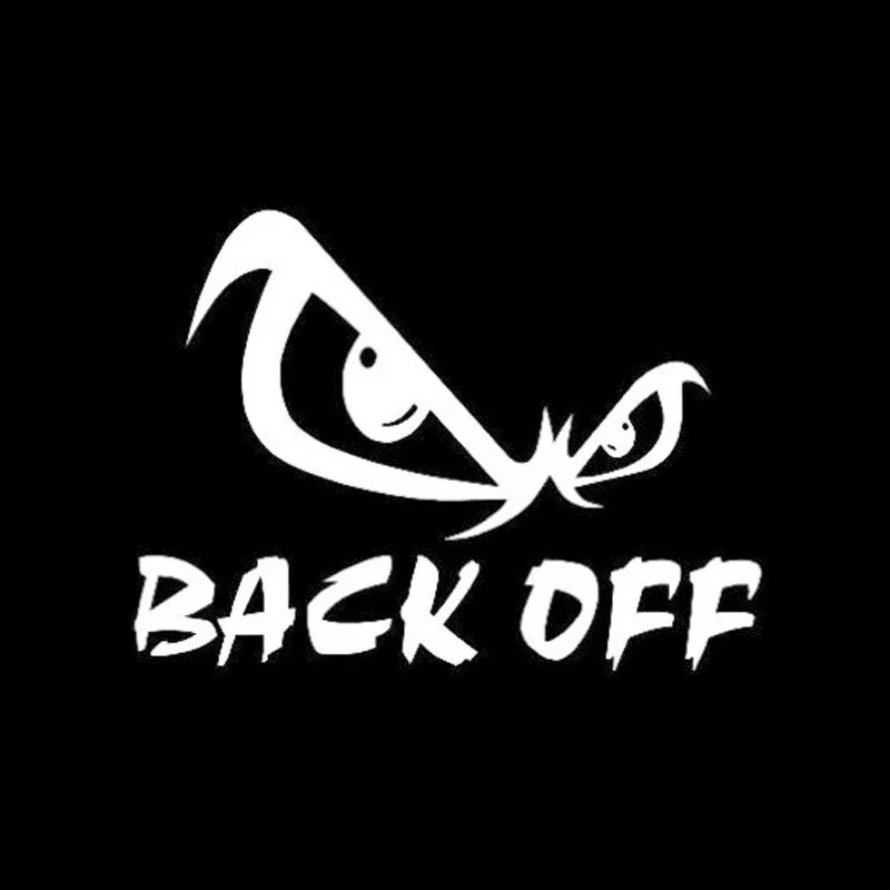 

2017 Hot Sale Back Off With Eyes Window Decal Sticker Vinyl For Car Window jdm