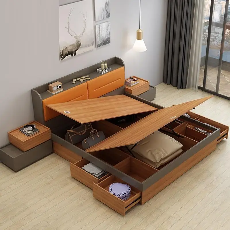 Literas مجموعة مربع Infantil غرفة الاطفال لكل La كازا Mobili Letto هل Matrimoniale Bett دي Dormitorio Mueble غرفة نوم الأثاث كاما السرير