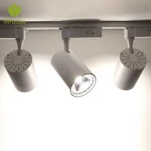 Mrosaa 10 Вт светодио дный светодиодный фонарь Алюминиевый COB потолочный рельс прожекторы отслеживающий светильник точечные огни лампы отражатели для магазина одежды