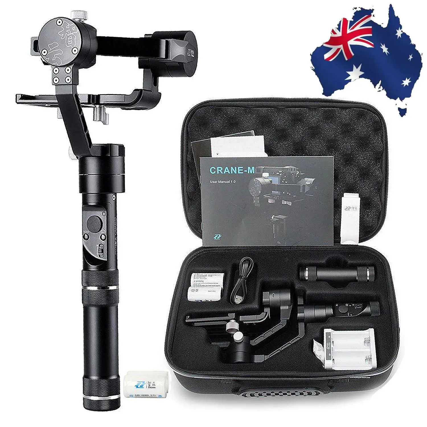 

ZHIYUN Official Crane V2 3-Axis Handheld Gimbal 360 Degree Stabilizer for DSLR Camera for-Sony A7/Panasonic LUMIX/Nikon/Canon M