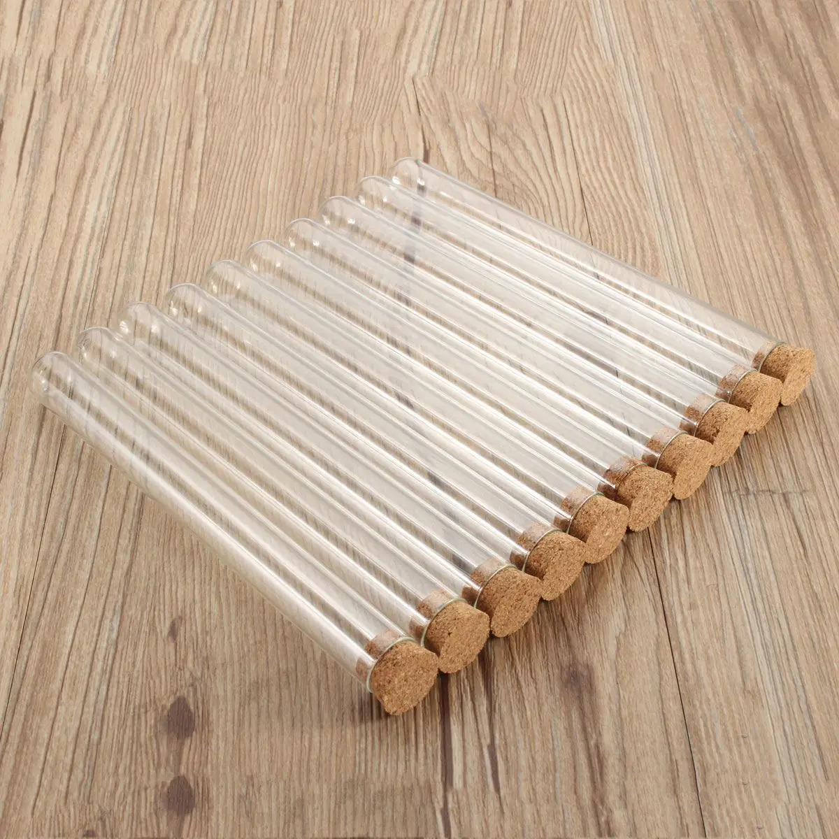 

20pcs/pack Lab Glass Test Tube With Cork Stoppers 18X180mm Laboratory School Educational Supplies