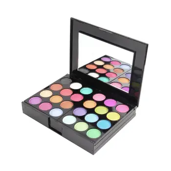 

Make Up Palette Set Eyeshadow Lip Gloss Foundation Powder Blusher Puff Tool (Color: Multicolor)