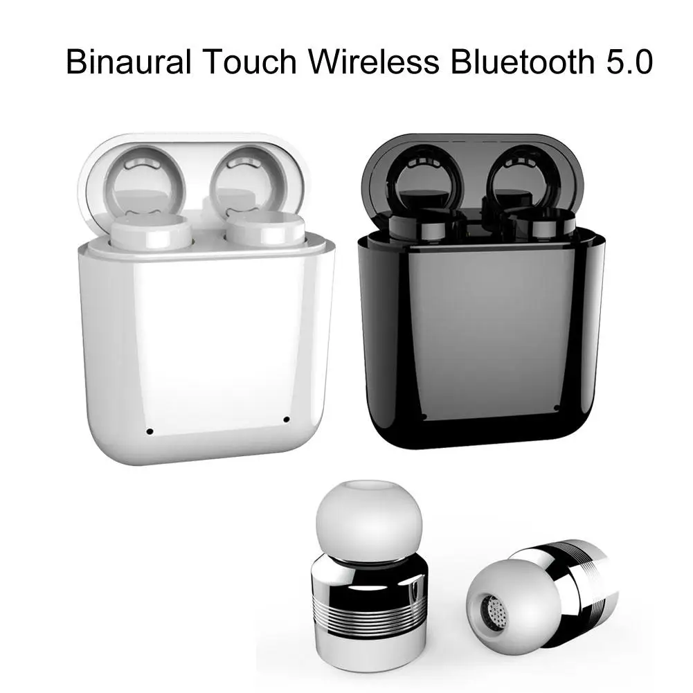 

Mini Wireless Bluetooth 5.0 In-Ear Touch Control Double Mic Earphone Headset new Headphone