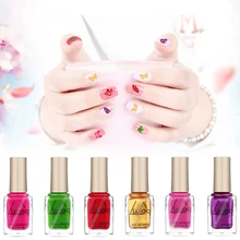 Lulaa 12 цветов 6 мл для печатей лаком для ногтей Блестящий металлический лак для ногтей DIY для росписи ногтей лак для стемпинга TSLM1