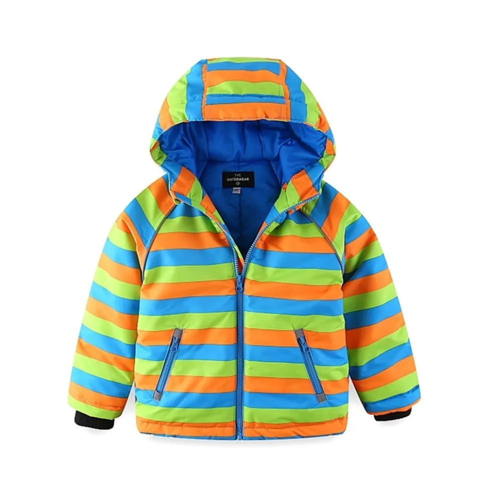 

Mingkids High Quality Waterproof Windproof Spring Autumn Warm Winter Jacket For Boys Outdoor Rainbow Puff Jacket
