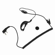 Walkie Talkie Mic Kulaklık K Tip Araba radyo Kulaklık için Baofeng UV-5R UV 5R UV-5RE(China)