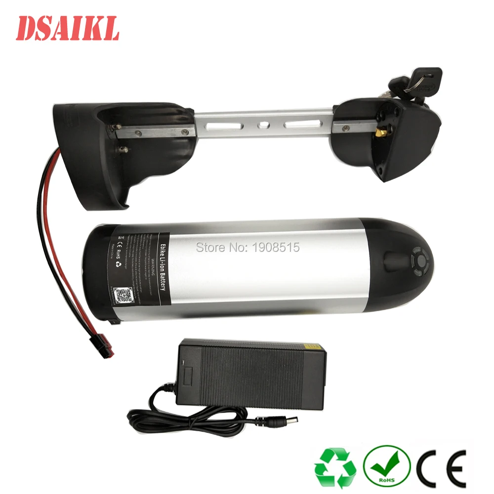

Electric bicycle frame battery pack 36V 8Ah 10Ah with 42v 2a charger for 250W Sondors ebike