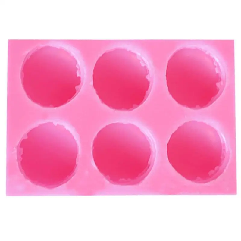

1pc 6-Cavity Macaron Silicone Molds Cake Decorating Tools DIY Fondant Chocolate Ice Cube Dessert Candy Mold