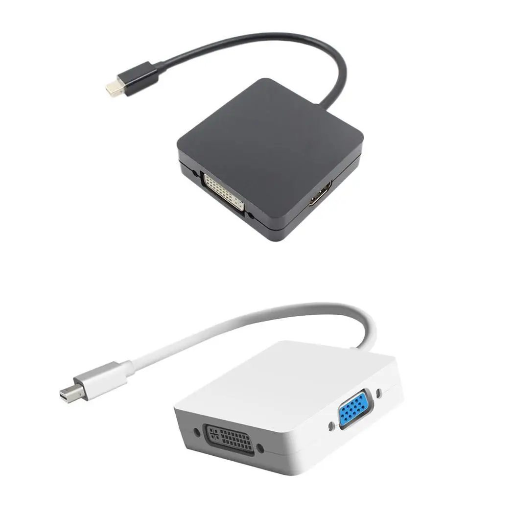 Мини Дисплей Порт DP в HD мультимедийный интерфейс VGA DVI конвертер кабель 19 см/7 5