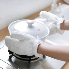 1 пара кисть чаша артефакт ткань для посуды водонепроницаемые антипригарные масляные перчатки бамбуковые перчатки для мытья посуды