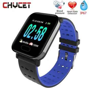 

Chycet Fitness Tracker Pedometer Watch GPS Waterproof Ip67 Blood Pressure Heart Rate Monitor Fitness Bracelet Activity Tracker