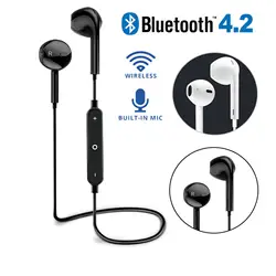 Беспроводной Bluetooth 4,2 наушники, Спортивная гарнитура микрофон для iPhone samsung наушники