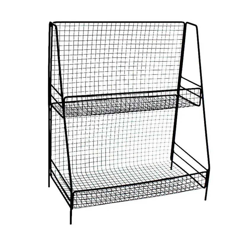 

Iron Multi-functional Kitchen Double-layer Desktop Storage Rack Kitchen Condiment Storage Living Room With Small Objects Storage