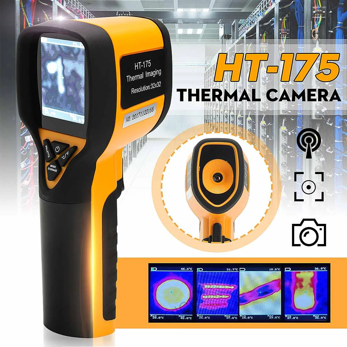 

HT-175 Digital Thermal Camera Imager Imaging Camera IR Infrared 32X32 Thermometer 20-300 Degree