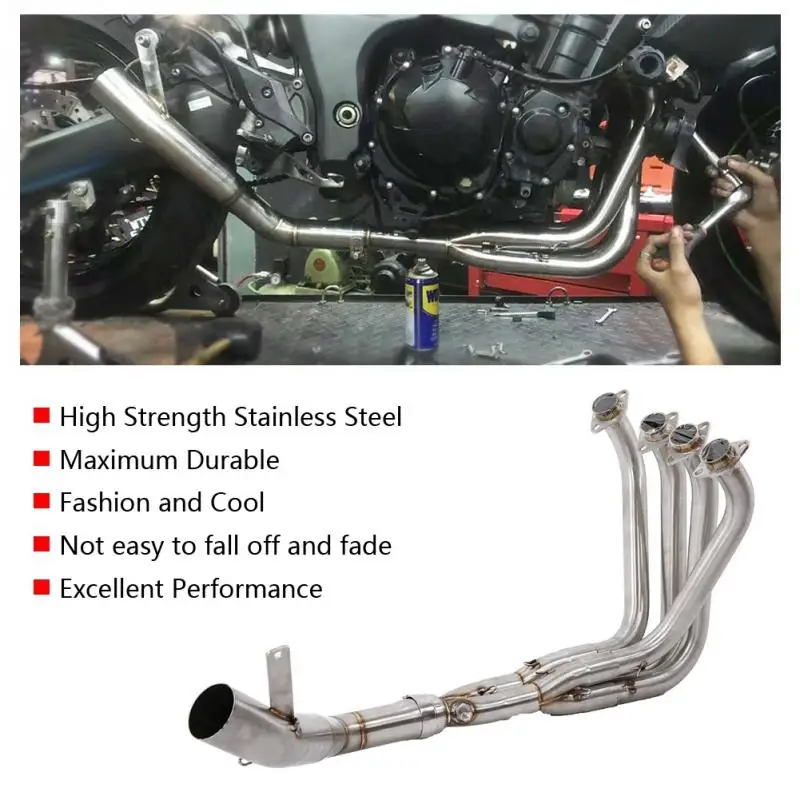 

For Kawasaki Z1000 2010 2011 2012 -2018 Motorcycle Stainless Steel 4-1 Front Middle Pipe Exhaust Header Escape Exhaust Mufflers