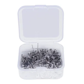 

Bmtd 100Pcs Prebuilt Coils Rda Atomizer Wick Wire Electronic Cigarette Coil Premade Coil Pre Coiled Resistance Heating Wire