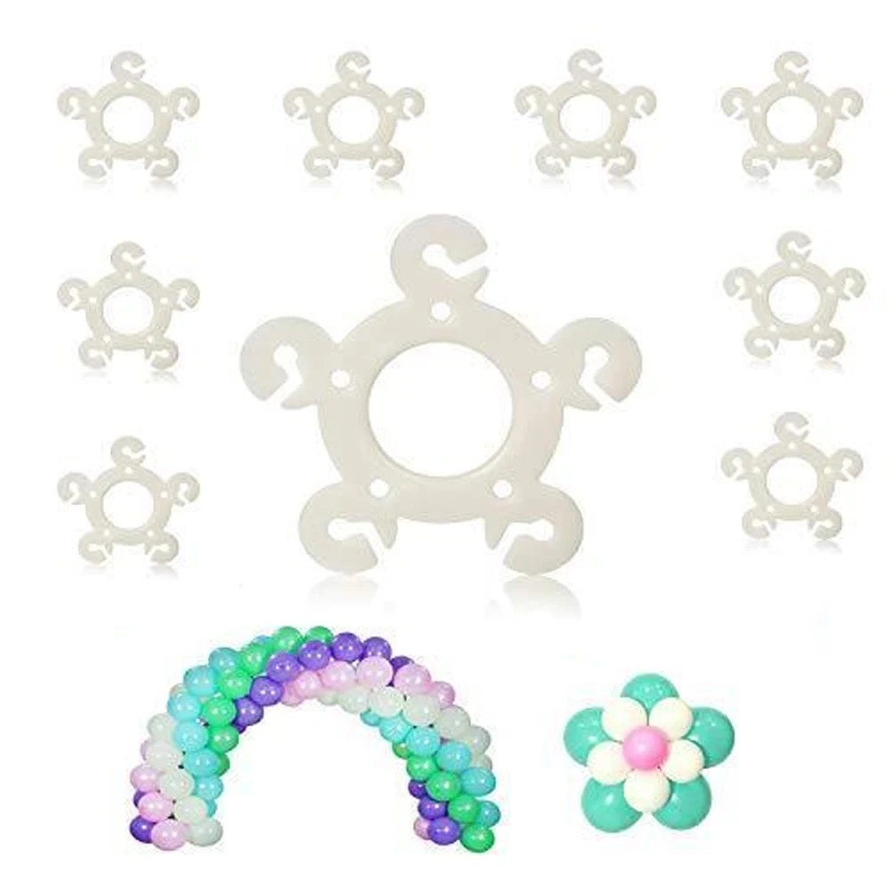 

60pcs Backdrop Balloon Clip Party Accessories Arch Durable Decorations Portable Easy Use Lightweight Holder Column Stand Wedding